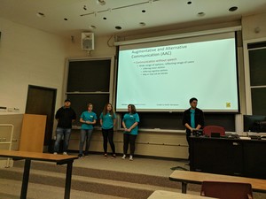 Group giving presentation