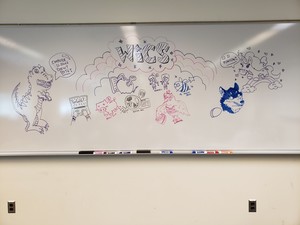 Whiteboard about WiCS and the apps built